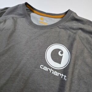 Carhartt Force Relaxed Fit Midweight Long-Sleeve Pocket T-Shirt 2XL Gray